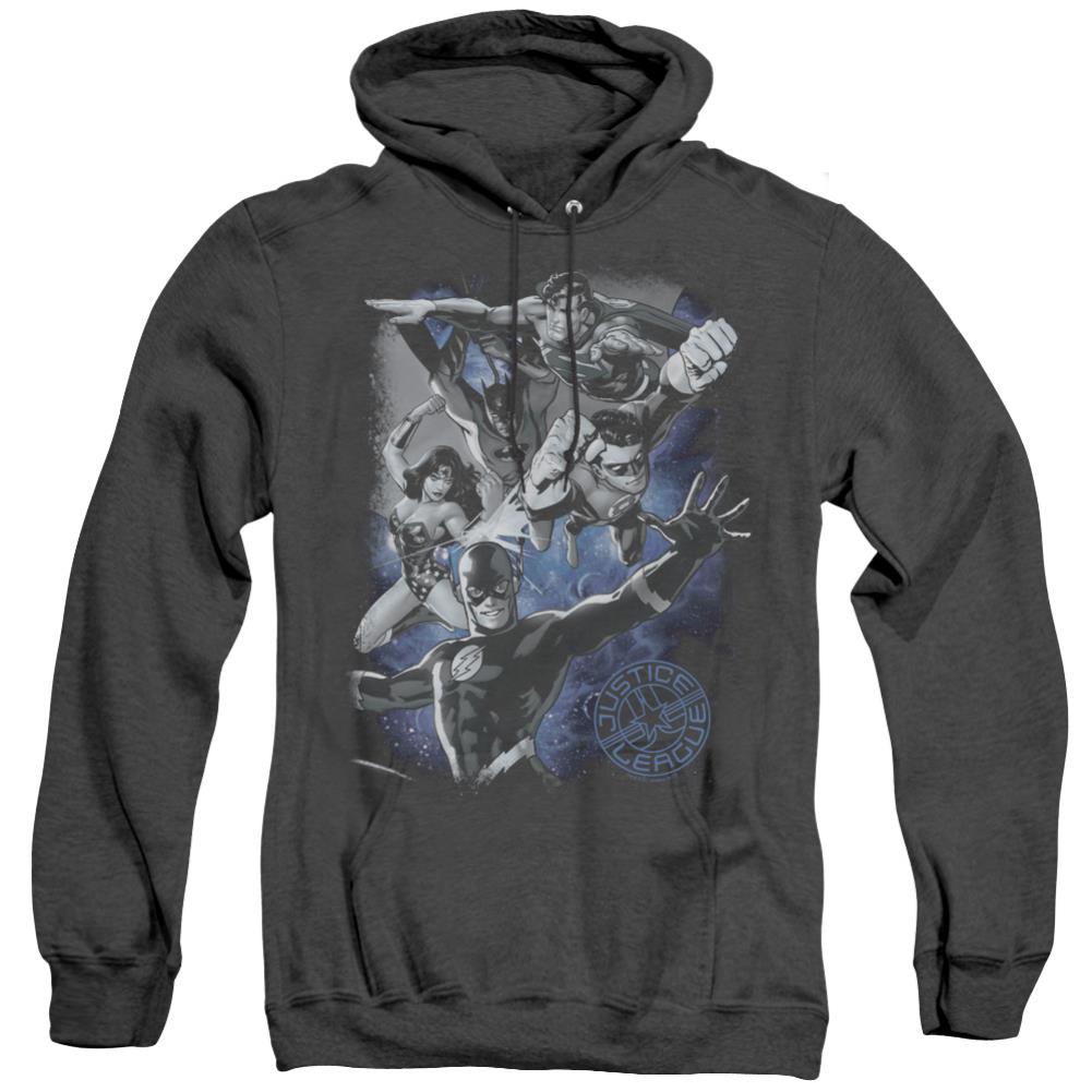 Justice League Of America Galactic Attack Nebula Men's Pull-Over Hoodie