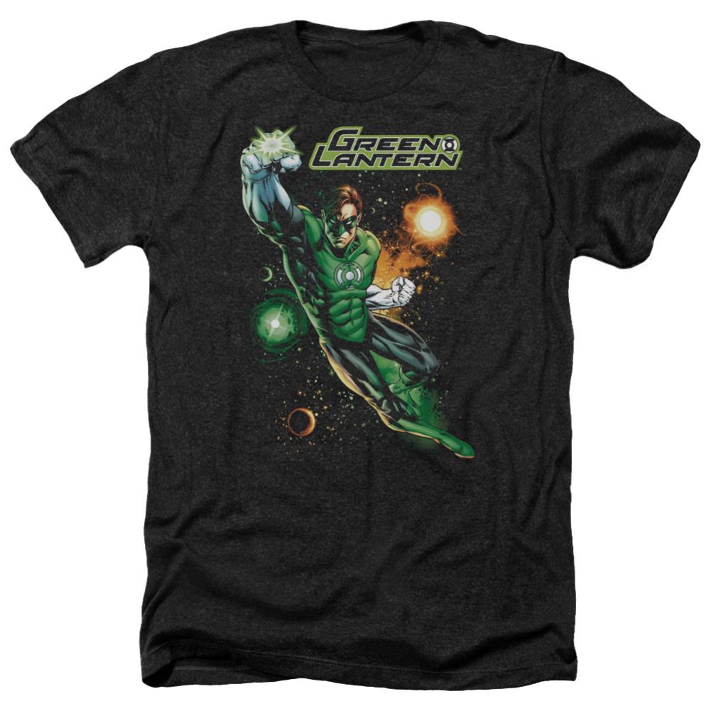 Justice League Of America Galactic Guardian Men's 30/1 Heather 60 40 Poly Short-Sleeve T-Shirt
