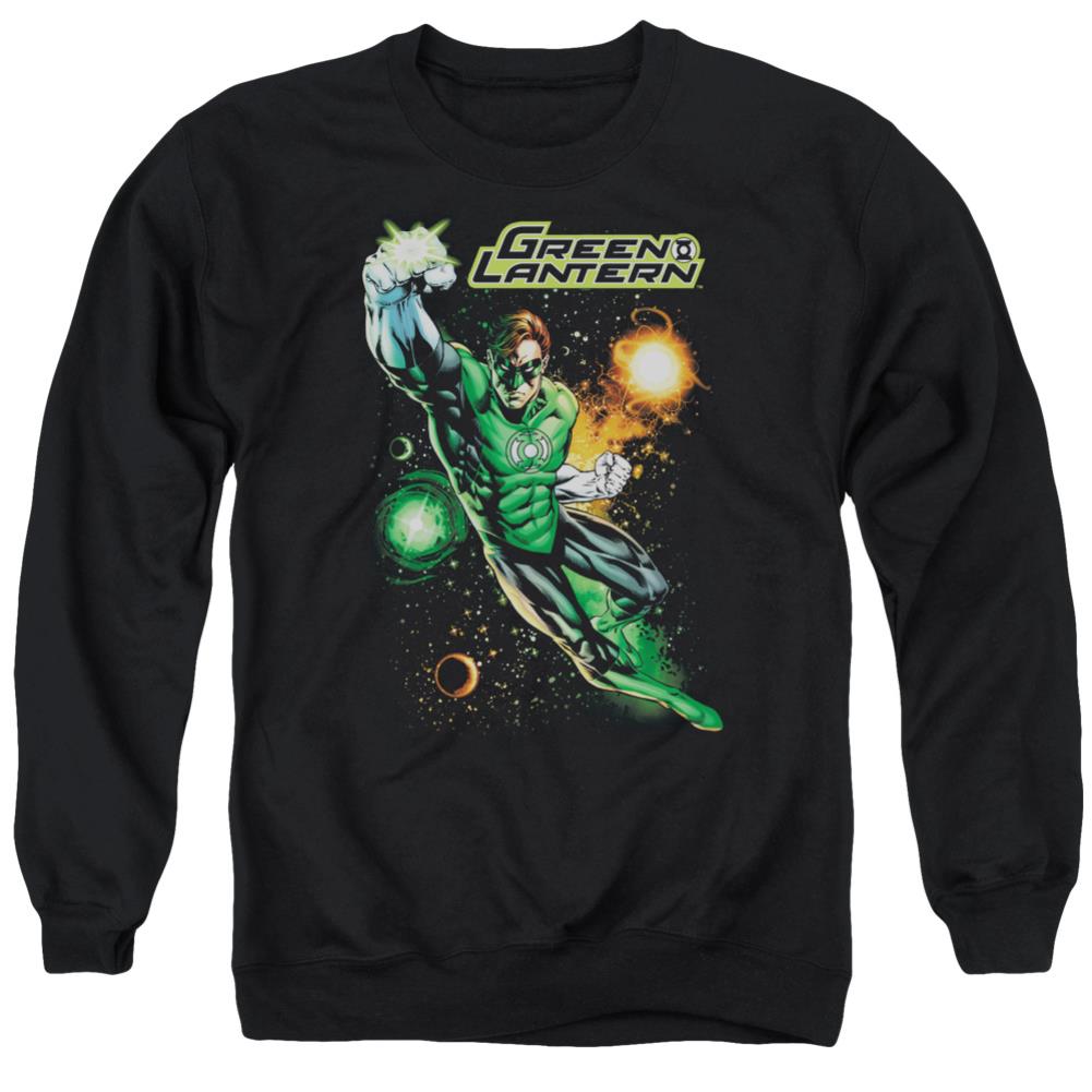 Justice League Of America Galactic Guardian Men's Crewneck 50 50 Poly Long-Sleeve T-Shirt