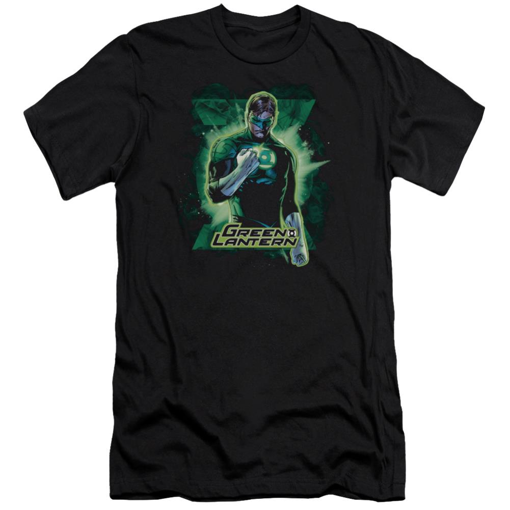 Justice League Of America GL Brooding Men's Ultra-Soft 30/1 Cotton Slim Short-Sleeve T-Shirt