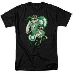 Justice League Of America GL In Action Men's 18/1 Cotton Short-Sleeve T-Shirt