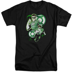 Justice League Of America GL In Action Men's 18/1 Tall Cotton Short-Sleeve T-Shirt