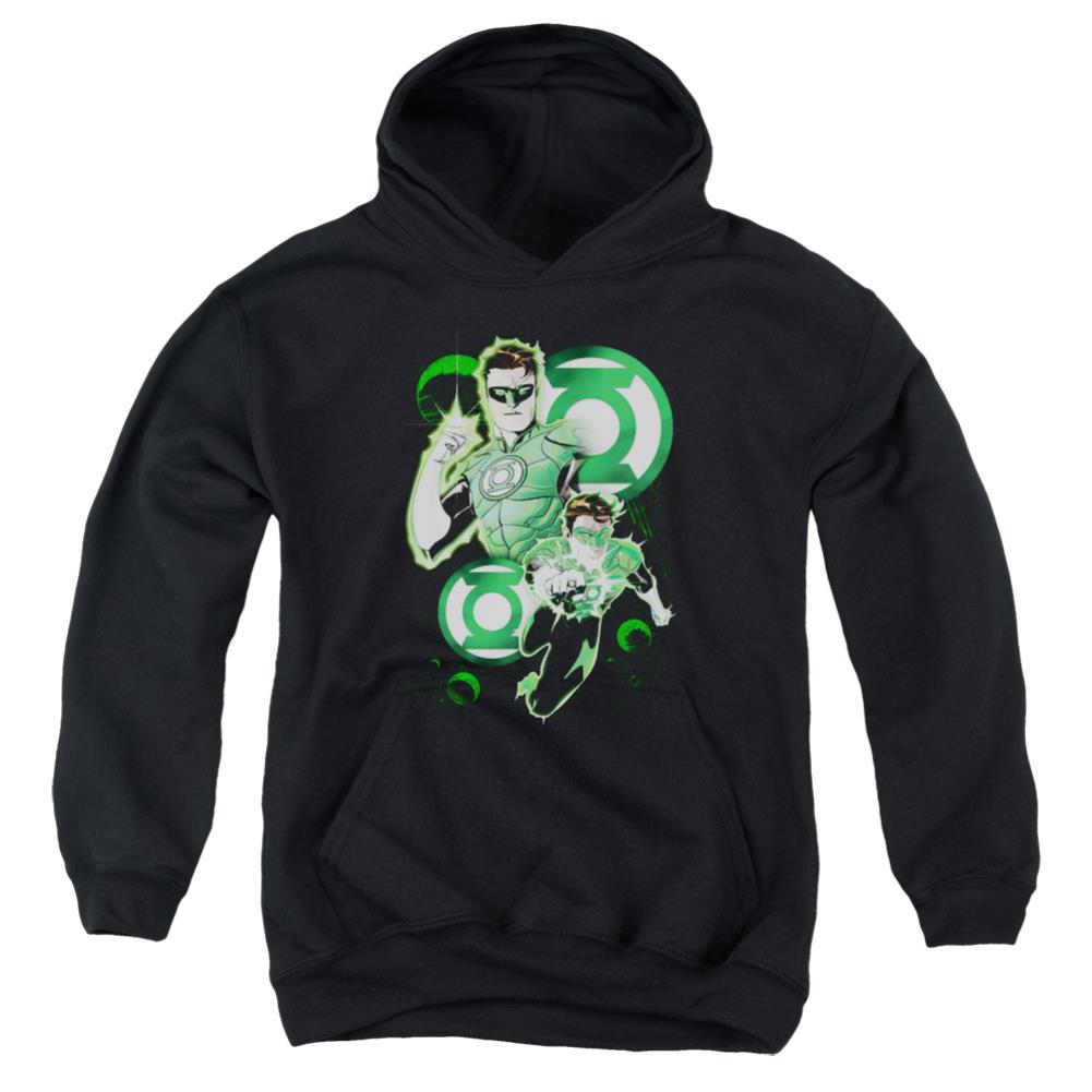 Justice League Of America GL In Action Youth Cotton Poly Pull-Over Hoodie