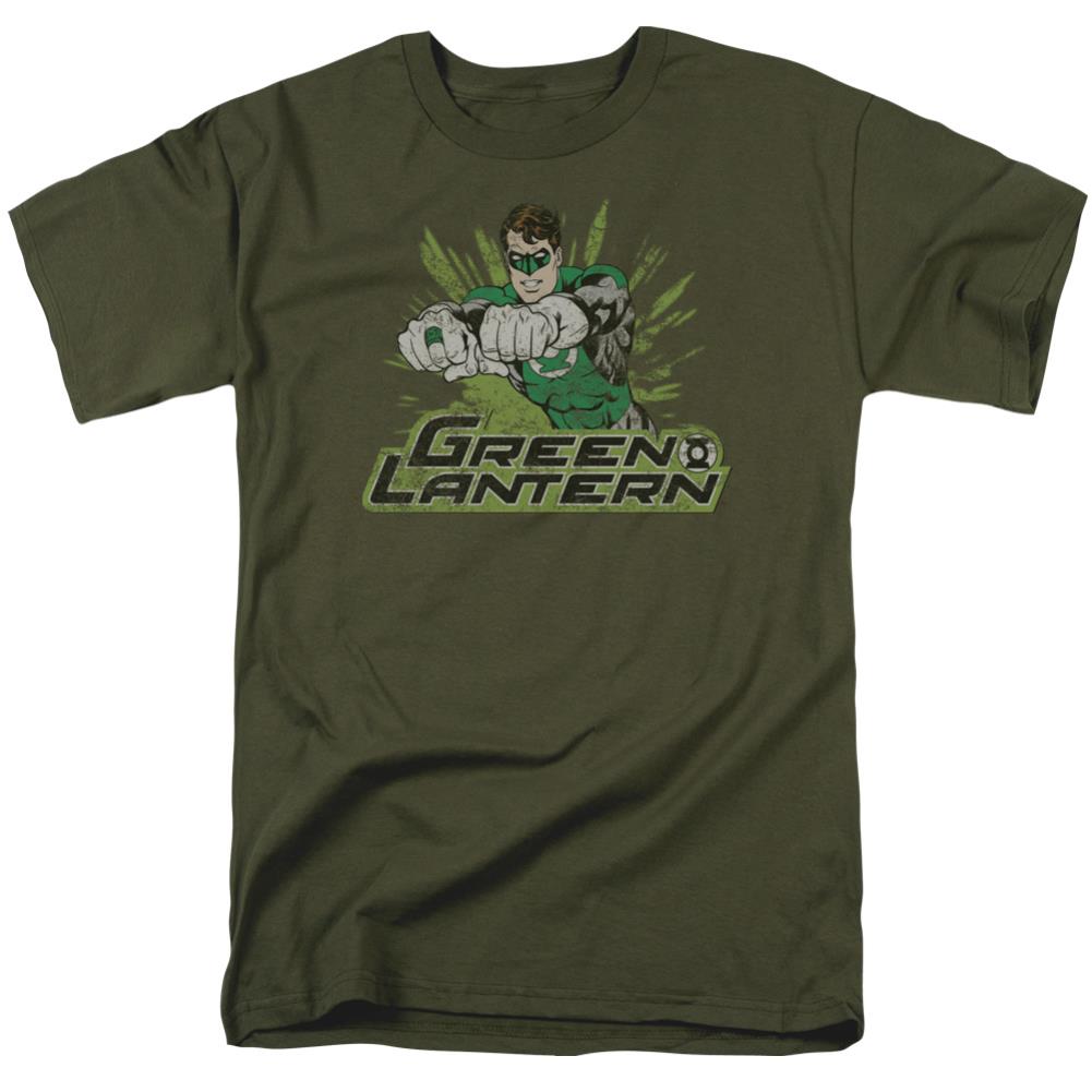 Justice League Of America GL Rough Distress Men's 18/1 Cotton Short-Sleeve T-Shirt