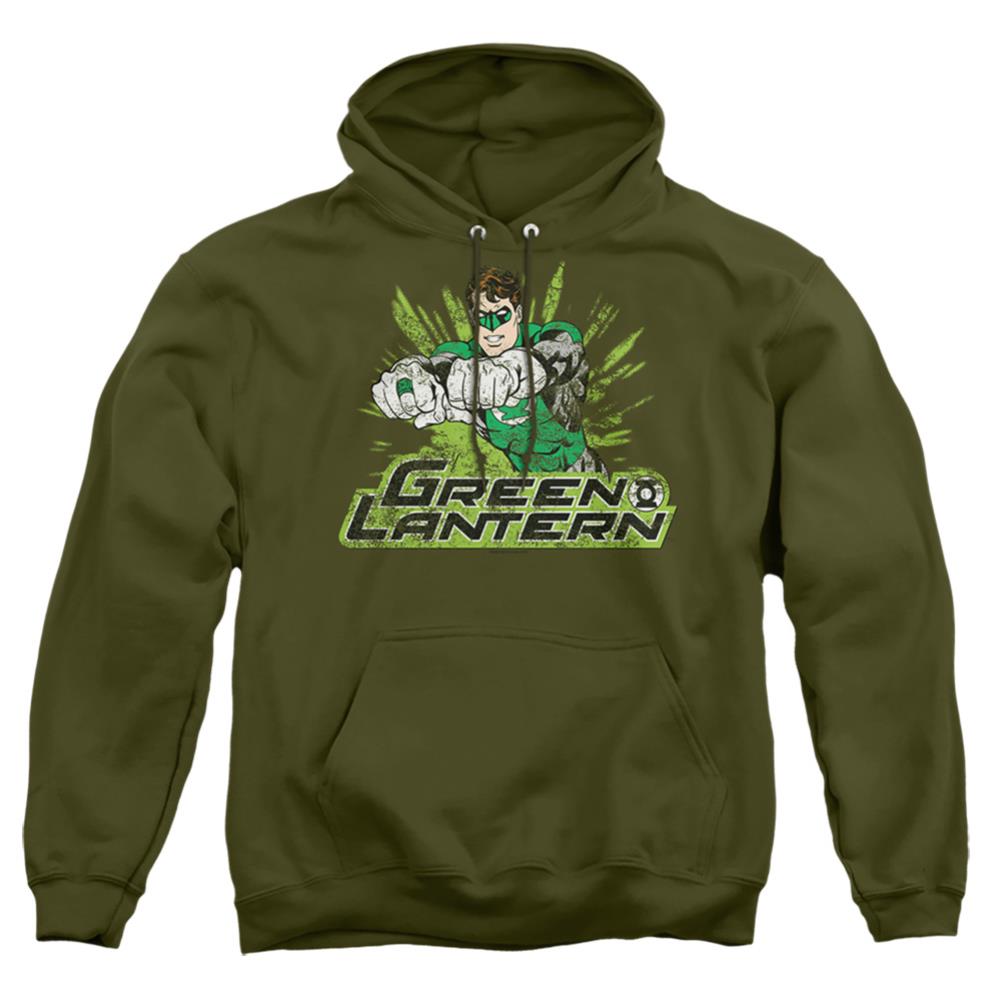 Justice League Of America GL Rough Distress Men's Pull-Over 75 25 Poly Hoodie