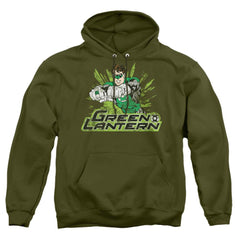 Justice League Of America GL Rough Distress Men's Pull-Over 75 25 Poly Hoodie