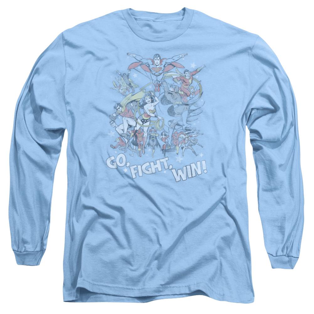 Justice League Of America  Go Fight Win Men's 18/1 Cotton Long-Sleeve T-Shirt