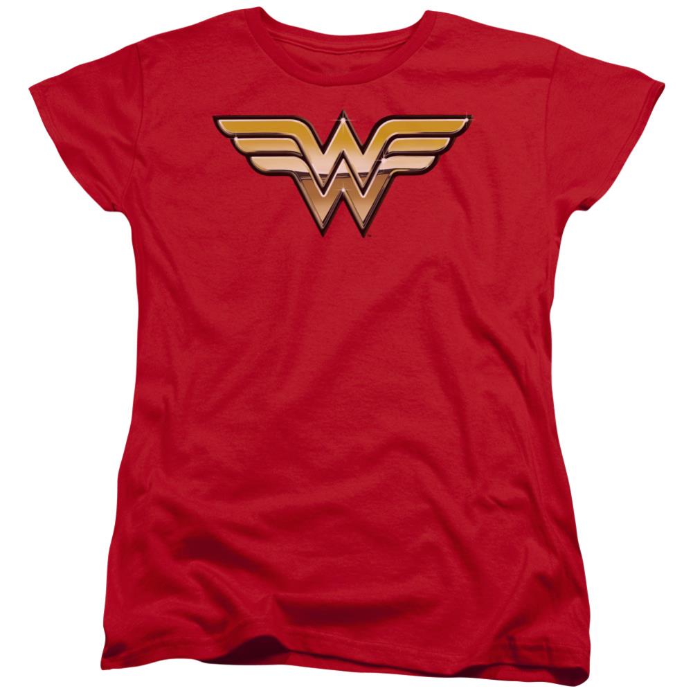 Justice League Of America Golden Women's 18/1 Cotton Short-Sleeve T-Shirt