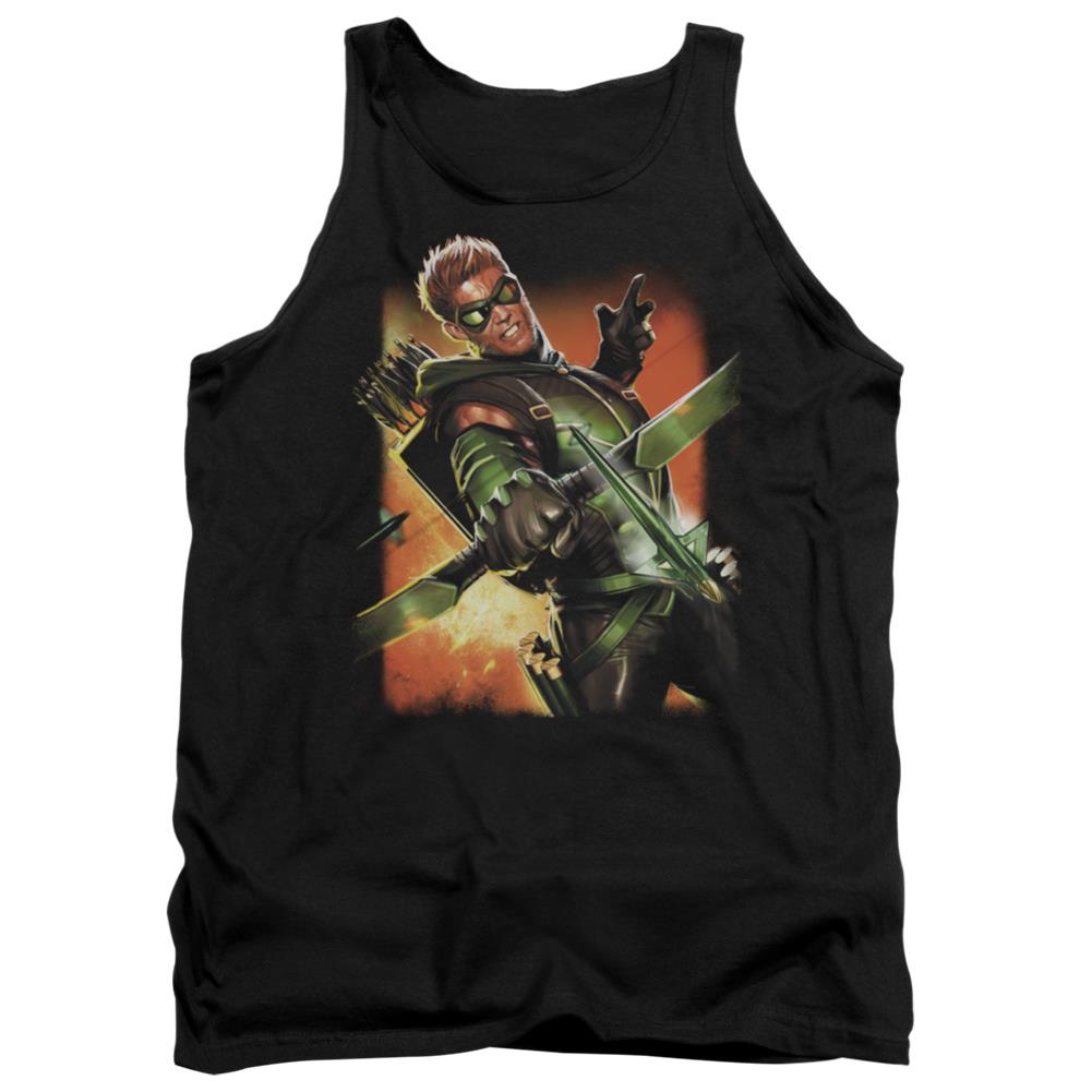 Justice League Of America Green Arrow #1 Men's 18/1 Cotton Tank Top
