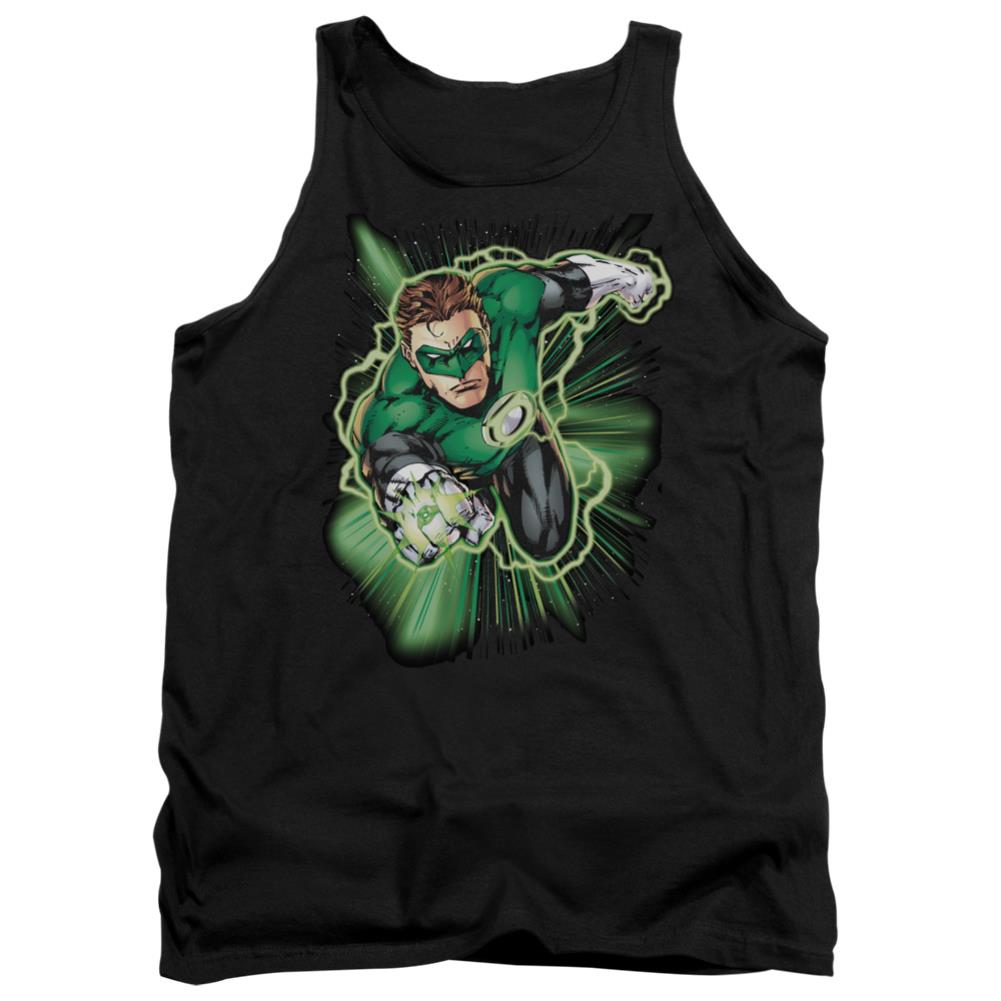 Justice League Of America Green Lantern Energy Men's 18/1 Cotton Tank Top