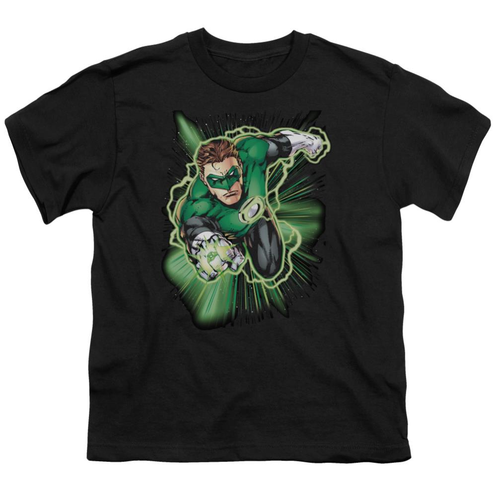 Justice League Of America Green Lantern Energy Youth 18/1 100% Cotton Short-Sleeve T-Shirt