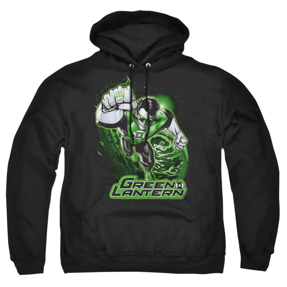 Justice League Of America Green Lantern Green And Gray Men's Pull-Over 75 25 Poly Hoodie
