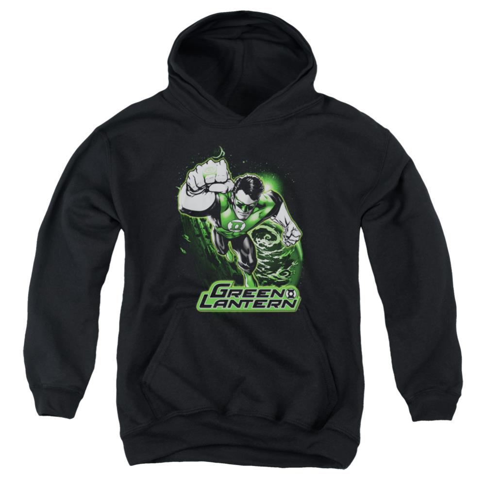 Justice League Of America Green Lantern Green And Gray Youth Cotton Poly Pull-Over Hoodie