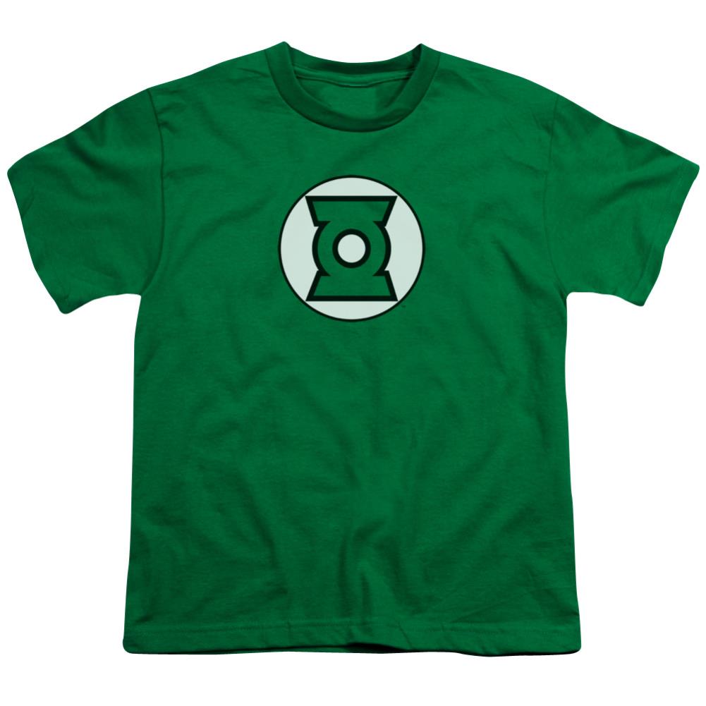 Justice League Of America Green Lantern Logo Youth 18/1 100% Cotton Short-Sleeve T-Shirt