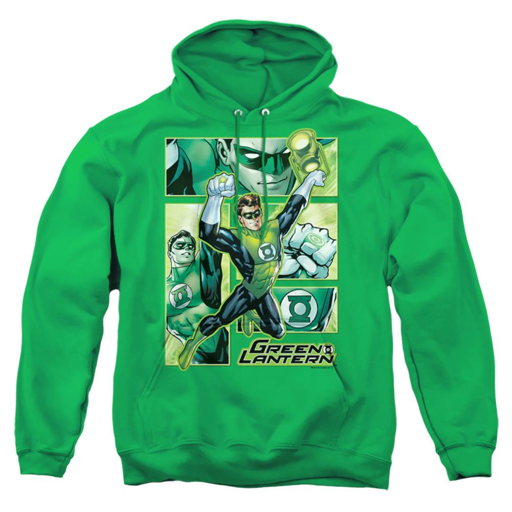 Justice League Of America Green Lantern Panels Men's Pull-Over 75 25 Poly Hoodie
