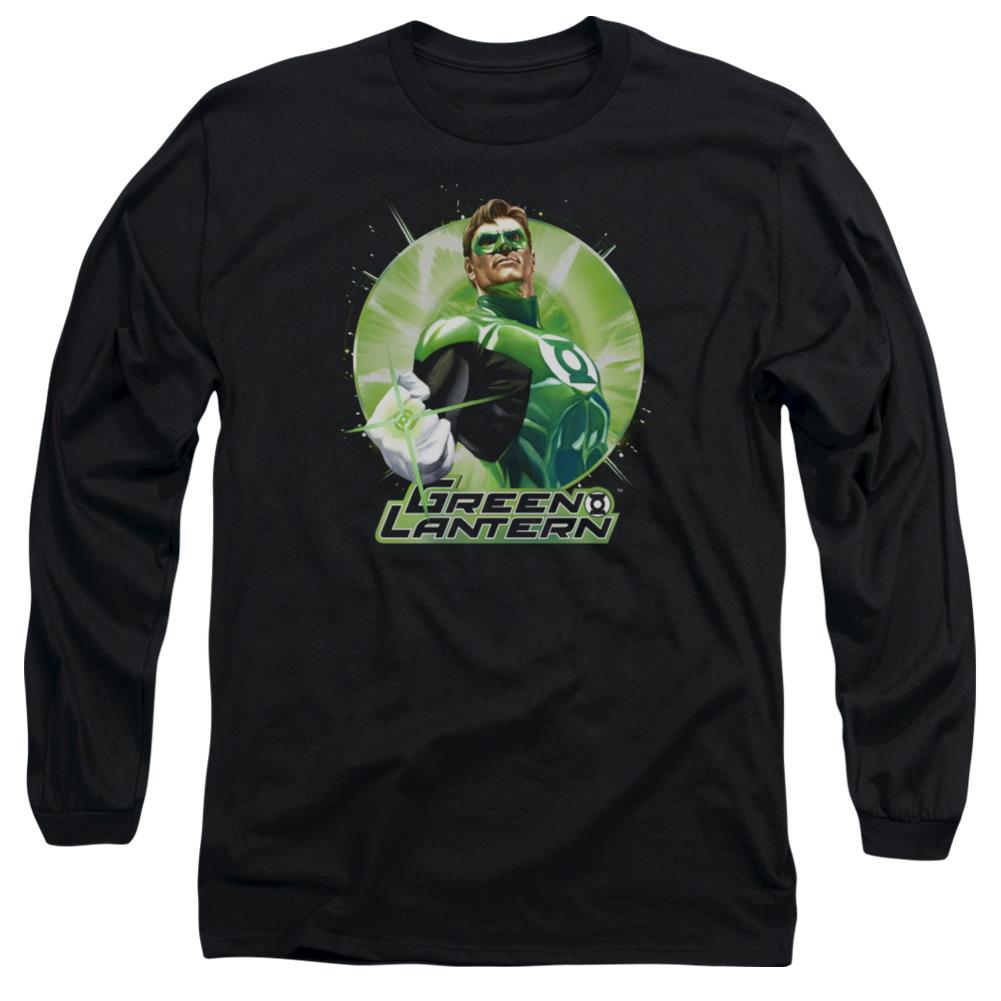 Justice League Of America Green Static Men's 18/1 Cotton Long-Sleeve T-Shirt