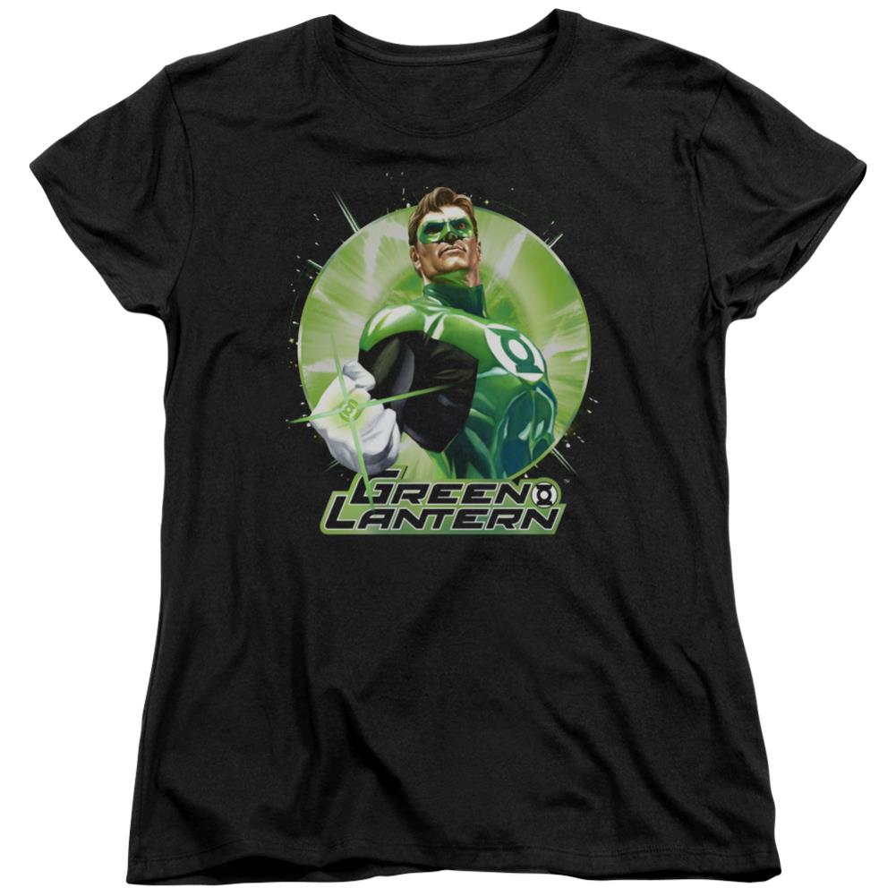 Justice League Of America Green Static Women's 18/1 Cotton Short-Sleeve T-Shirt