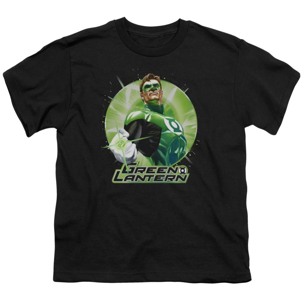 Justice League Of America Green Static Youth 18/1 100% Cotton Short-Sleeve T-Shirt