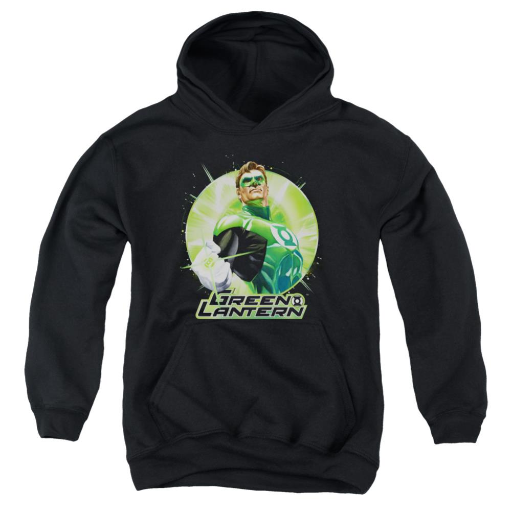 Justice League Of America Green Static Youth Cotton Poly Pull-Over Hoodie