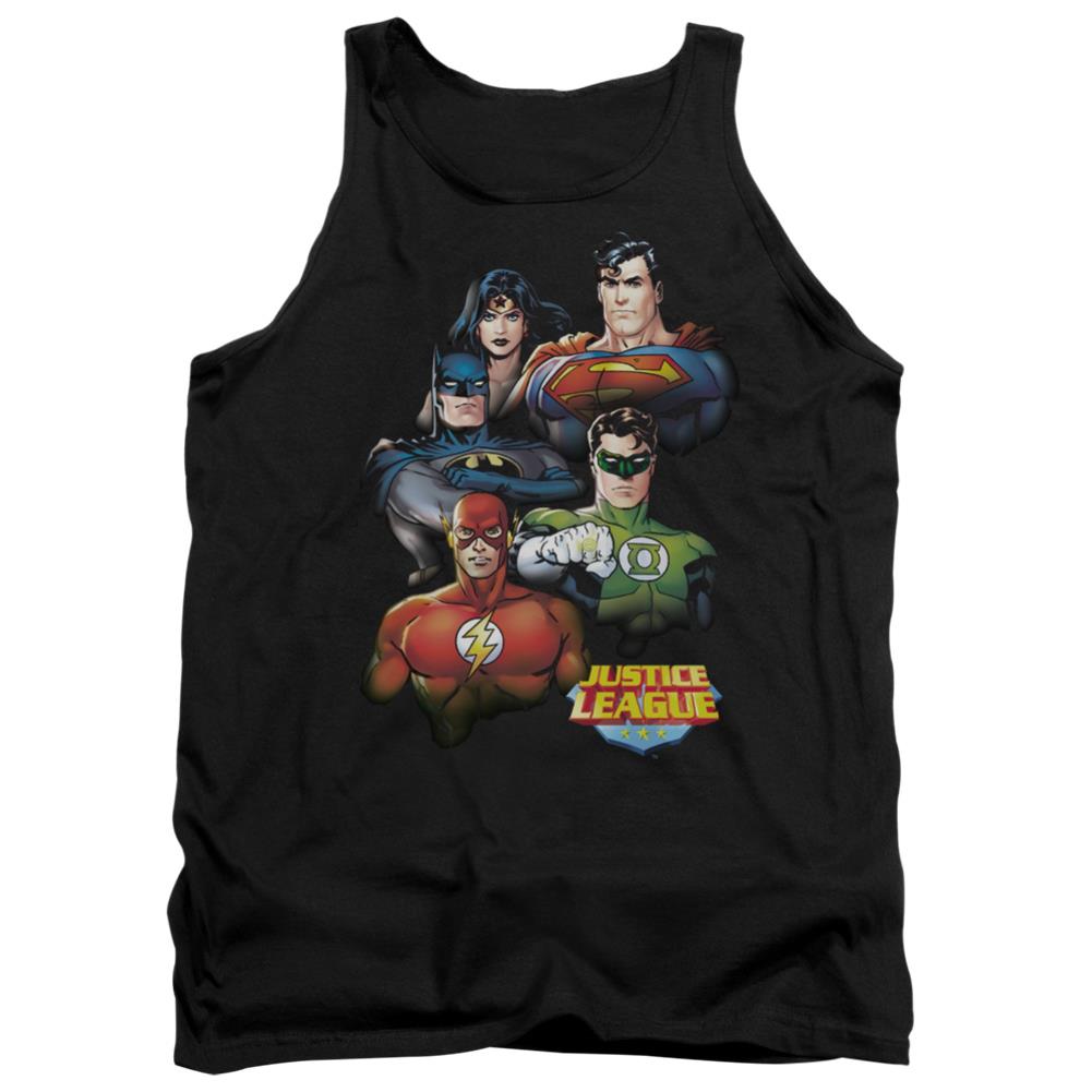 Justice League Of America Group Portrait Men's 18/1 Cotton Tank Top