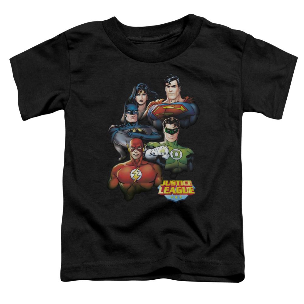 Justice League Of America Group Portrait Toddler 18/1 Cotton Short-Sleeve T-Shirt