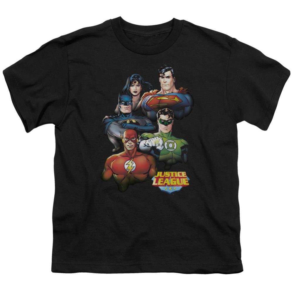 Justice League Of America Group Portrait Youth 18/1 100% Cotton Short-Sleeve T-Shirt