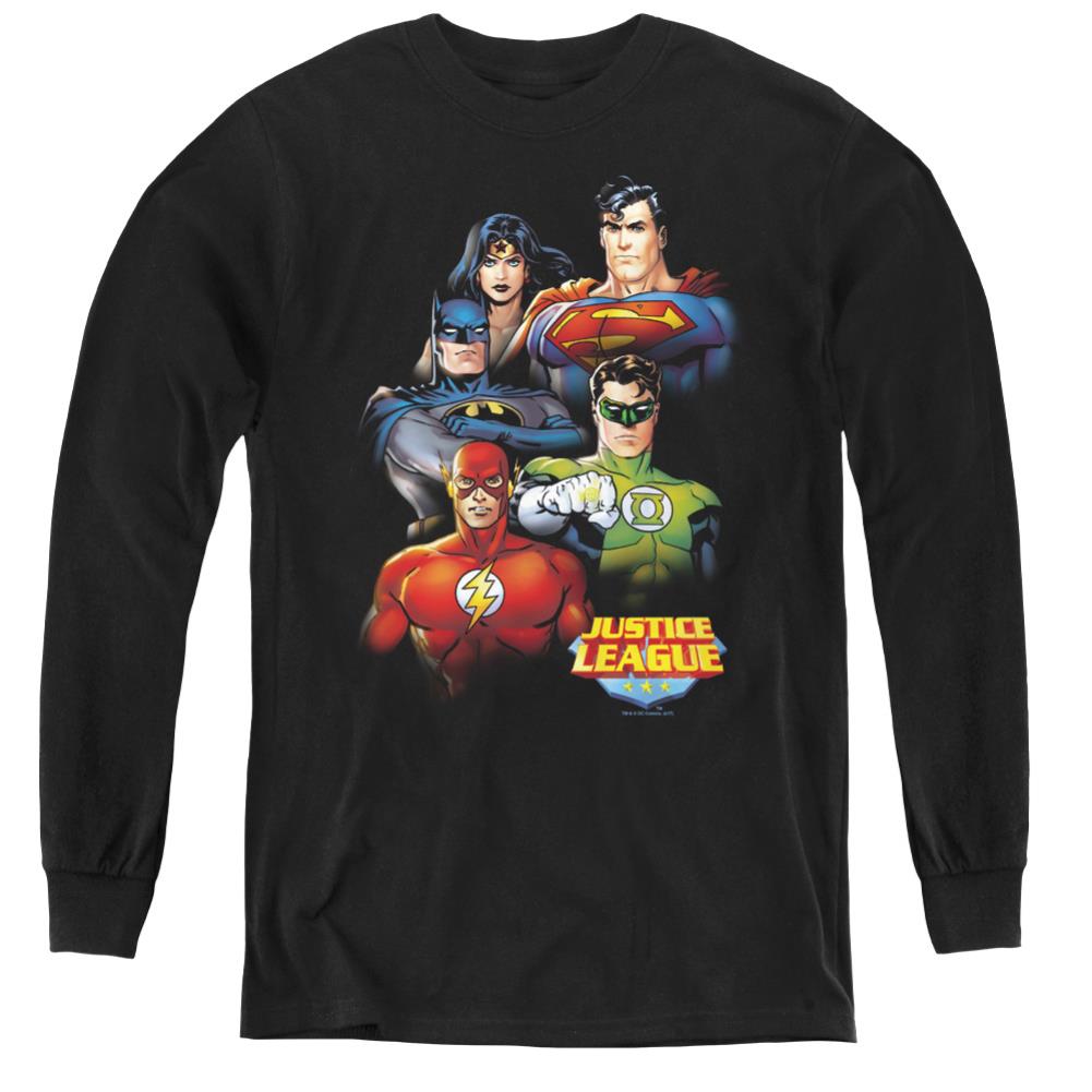 Justice League Of America Group Portrait Youth Long-Sleeve T-Shirt