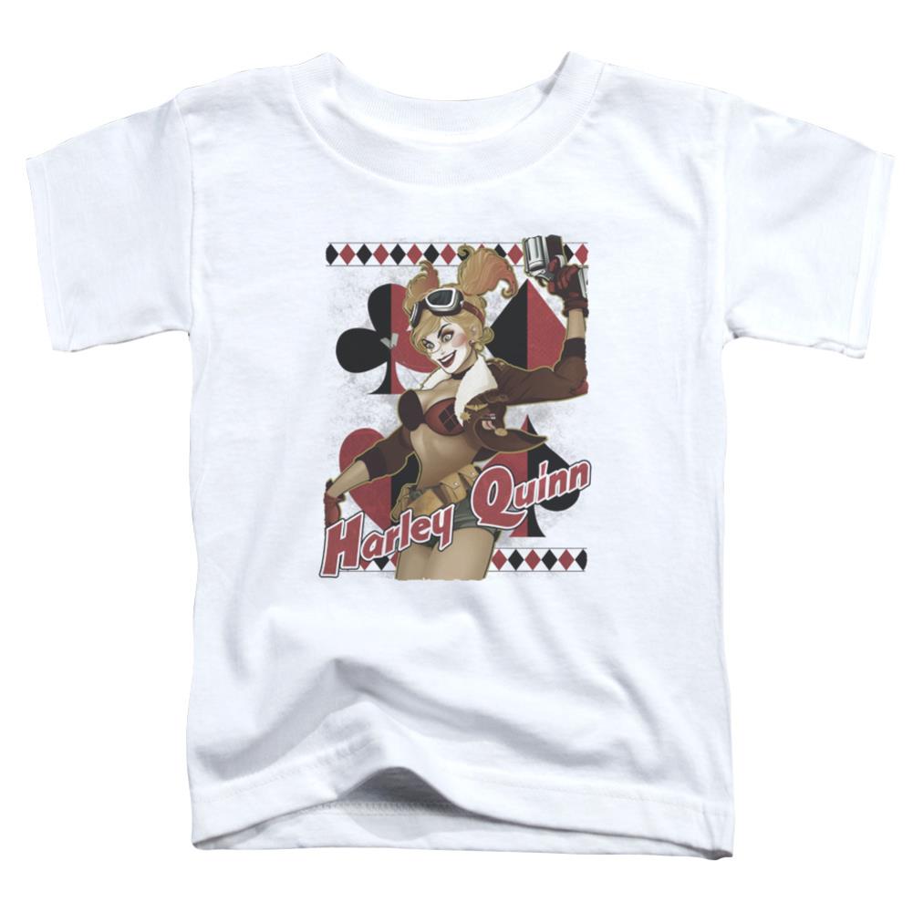 Justice League Of America Harley Bombshetll Toddler 18/1 Cotton Short-Sleeve T-Shirt