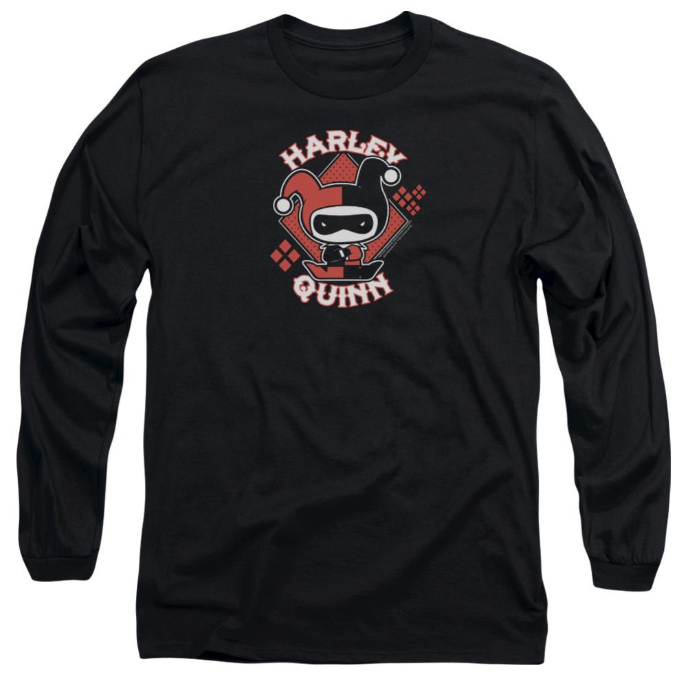 Justice League Of America Harley Chibi Men's 18/1 Cotton Long-Sleeve T-Shirt