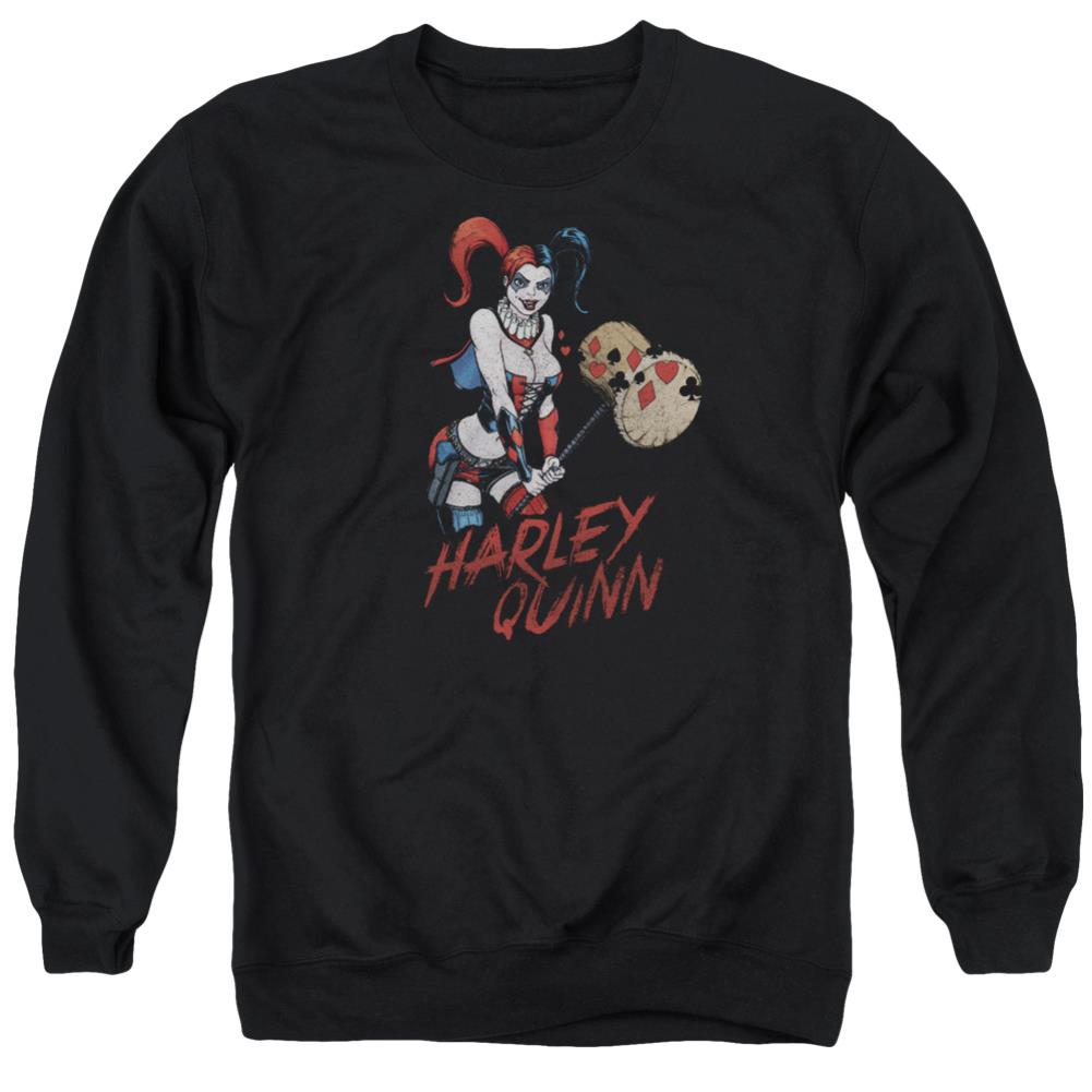 Justice League Of America Harley Hammer Men's Crewneck 50 50 Poly Long-Sleeve T-Shirt