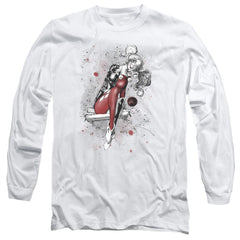 Justice League Of America Harley Sketch Men's 18/1 Cotton Long-Sleeve T-Shirt