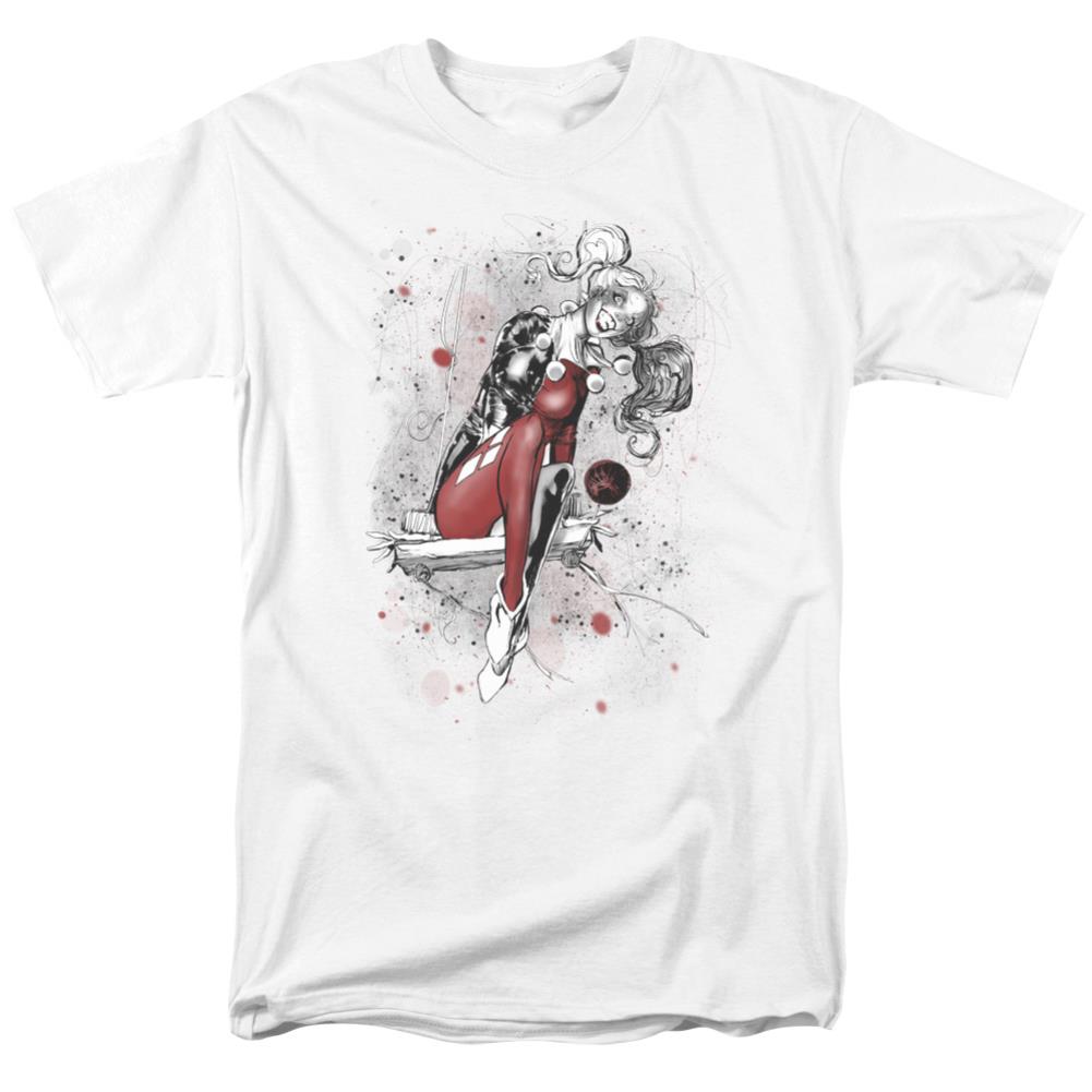 Justice League Of America Harley Sketch Men's 18/1 Cotton Short-Sleeve T-Shirt