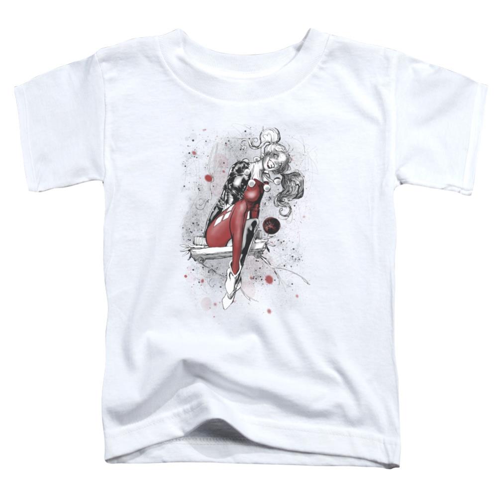 Justice League Of America Harley Sketch Toddler 18/1 Cotton Short-Sleeve T-Shirt