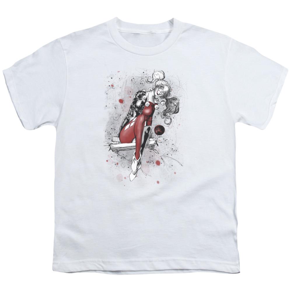 Justice League Of America Harley Sketch Youth 18/1 100% Cotton Short-Sleeve T-Shirt