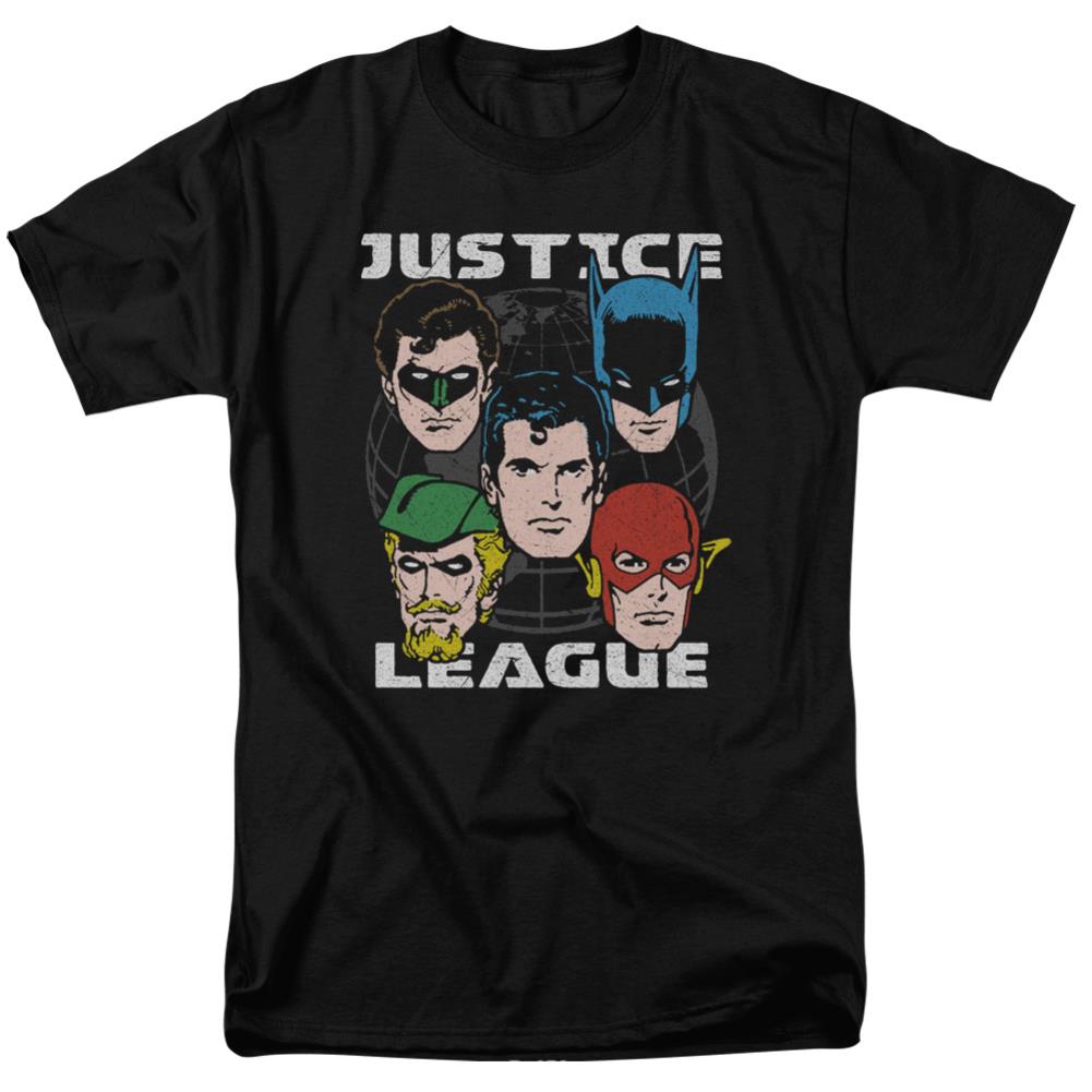 Justice League Of America Head Of States Men's 18/1 Cotton Short-Sleeve T-Shirt