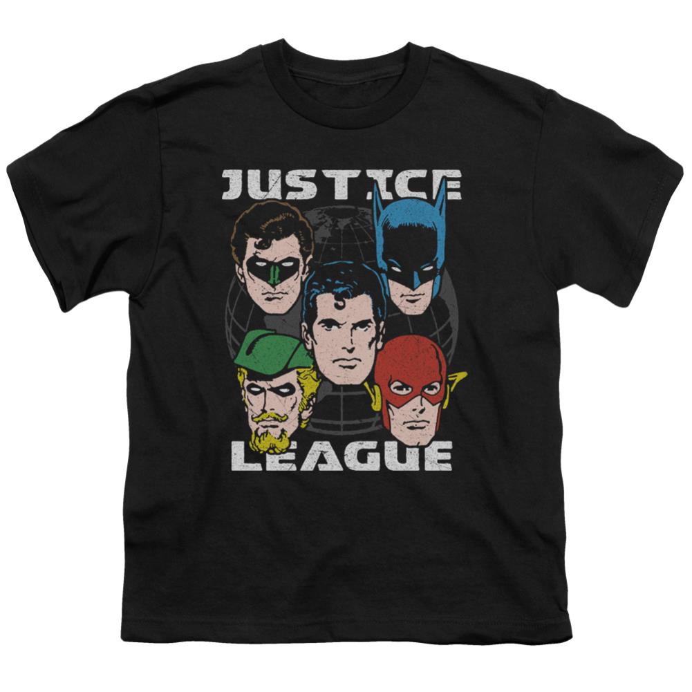 Justice League Of America Head Of States Youth 18/1 100% Cotton Short-Sleeve T-Shirt