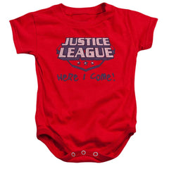 Justice League Of America Here I Come Infant's Cotton SS Snapsuit