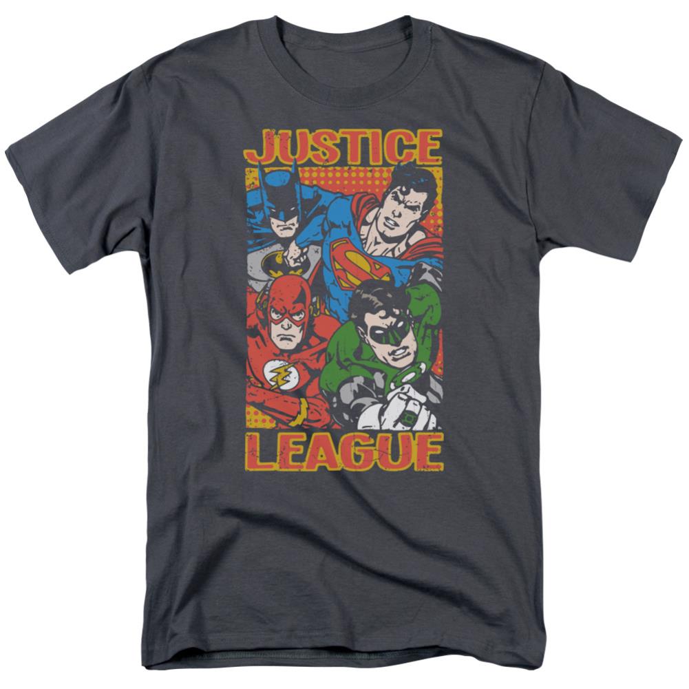 Justice League Of America Hero Mashup Men's 18/1 Cotton Short-Sleeve T-Shirt