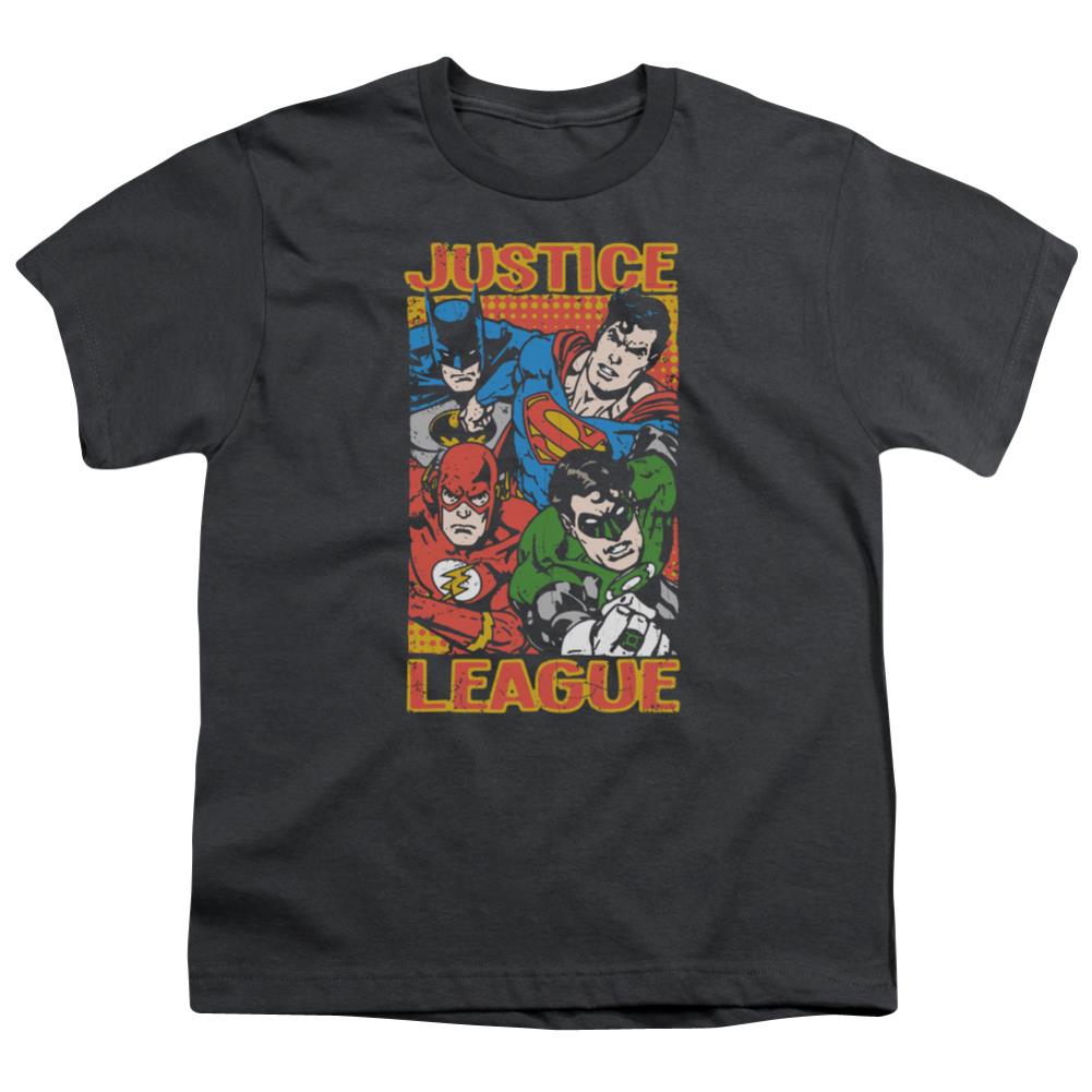 Justice League Of America Hero Mashup Youth 18/1 100% Cotton Short-Sleeve T-Shirt