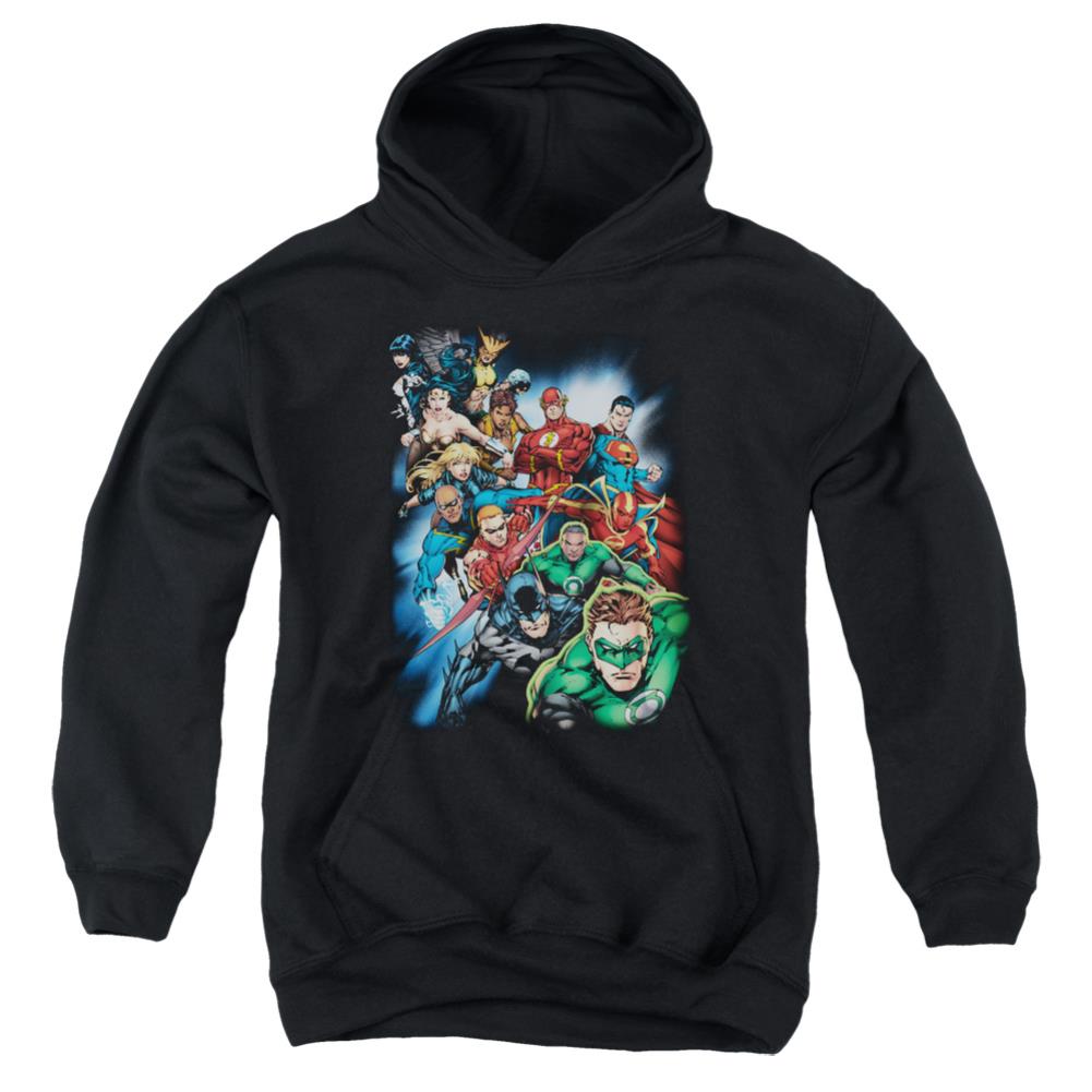 Justice League Of America Heroes Unite Youth Cotton Poly Pull-Over Hoodie