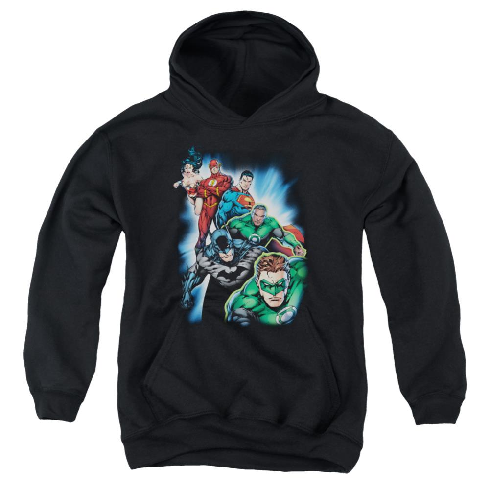 Justice League Of America Heroes Unite Youth Cotton Poly Pull-Over Hoodie
