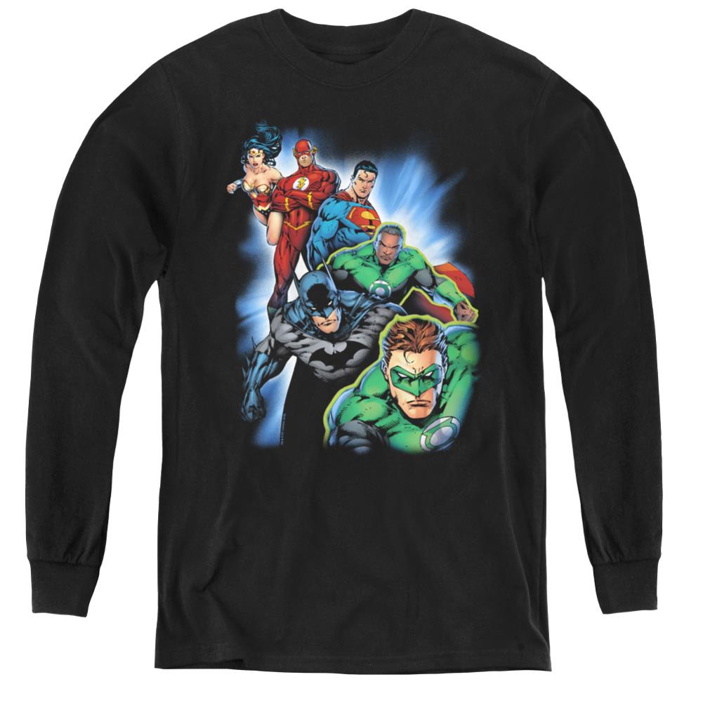 Justice League Of America Heroes Unite Youth Long-Sleeve T-Shirt