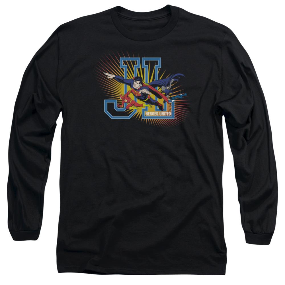 Justice League Of America Heroes United Men's 18/1 Cotton Long-Sleeve T-Shirt
