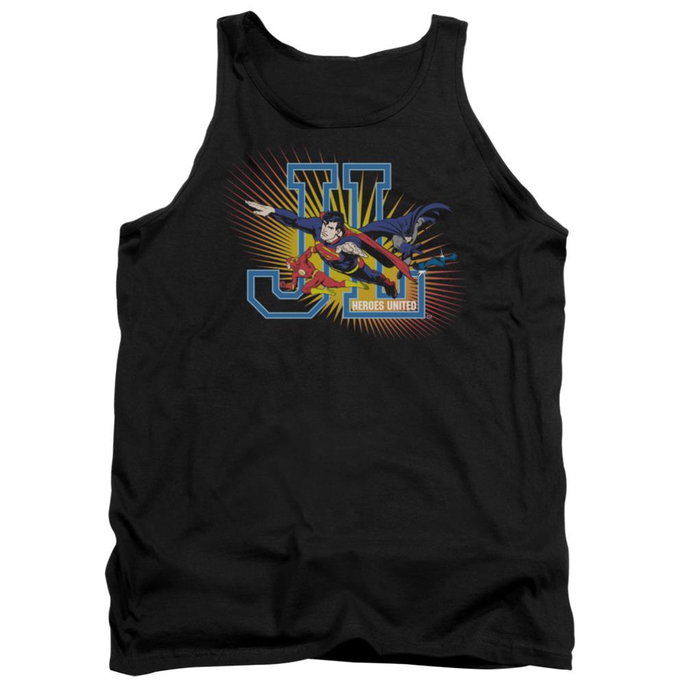 Justice League Of America Heroes United Men's 18/1 Cotton Tank Top