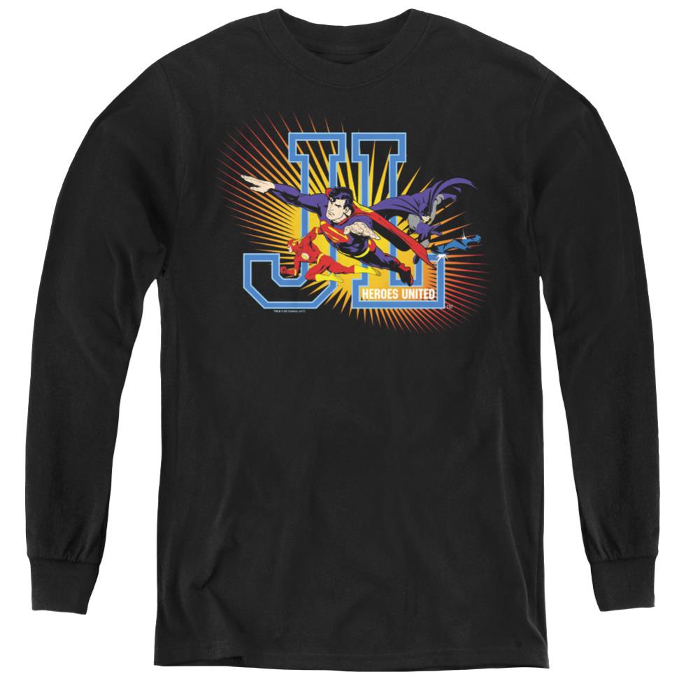 Justice League Of America Heroes United Youth Long-Sleeve T-Shirt
