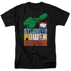 Justice League Of America Heroic Qualities Men's 18/1 Cotton Short-Sleeve T-Shirt
