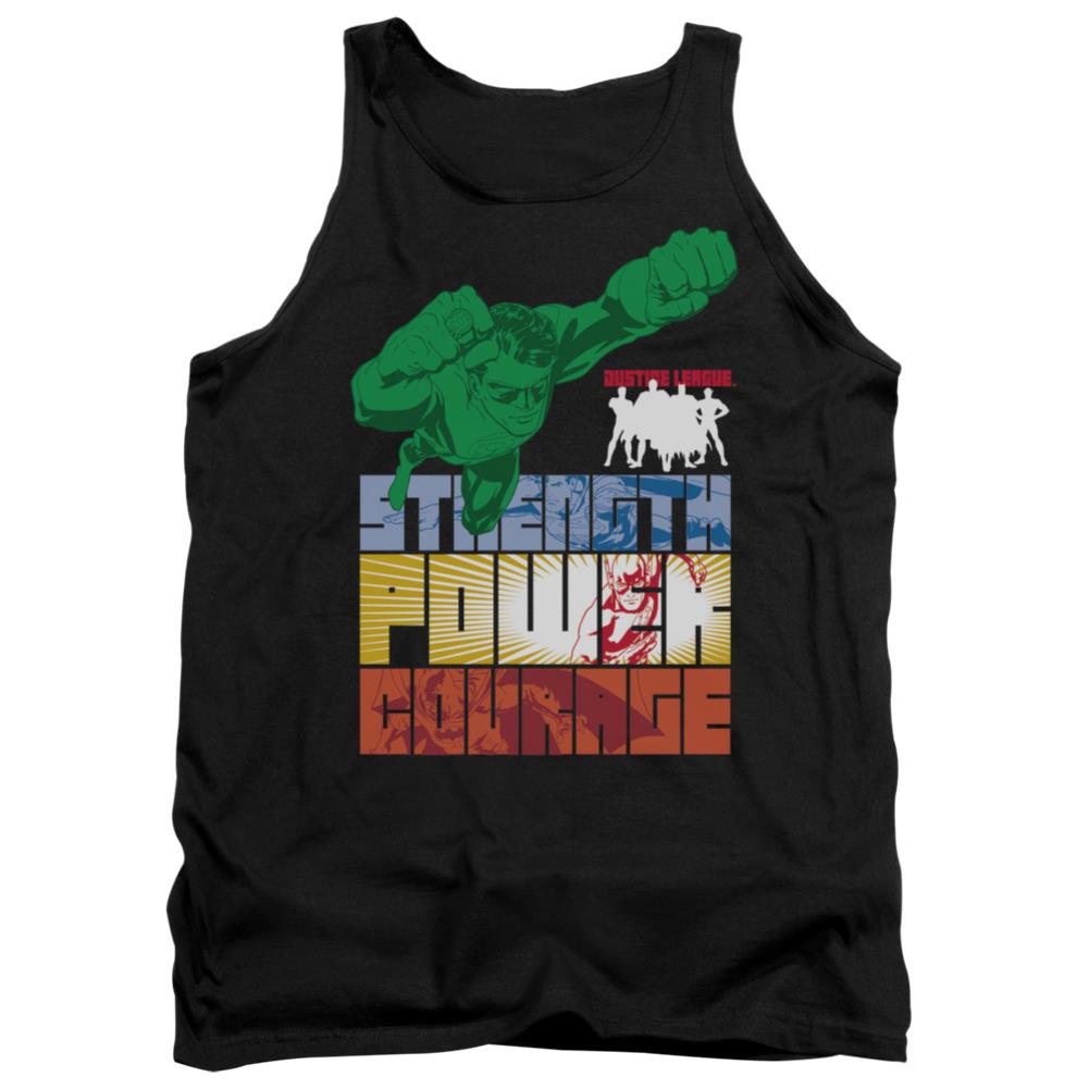 Justice League Of America Heroic Qualities Men's 18/1 Cotton Tank Top