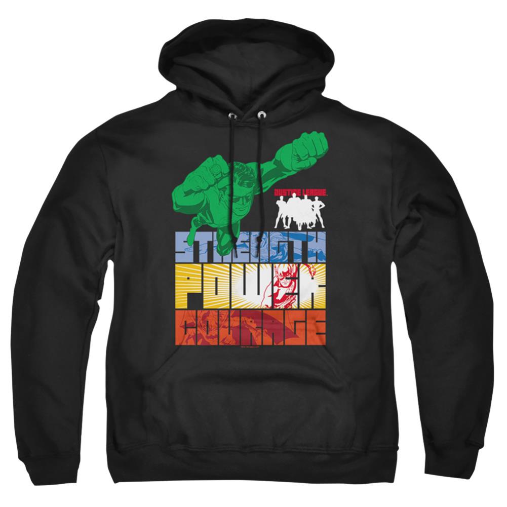 Justice League Of America Heroic Qualities Men's Pull-Over 75 25 Poly Hoodie