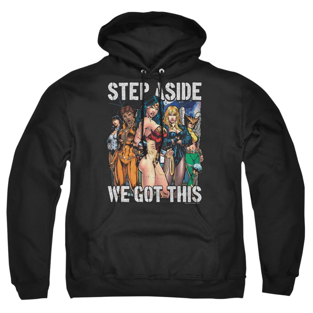 Justice League Of America Heroines Men's Pull-Over 75 25 Poly Hoodie