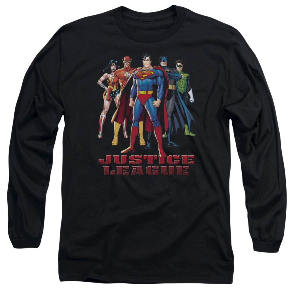 Justice League Of America In League Men's 18/1 Cotton Long-Sleeve T-Shirt